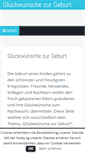 Mobile Screenshot of glueckwuensche-zur-geburt.com
