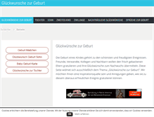 Tablet Screenshot of glueckwuensche-zur-geburt.com